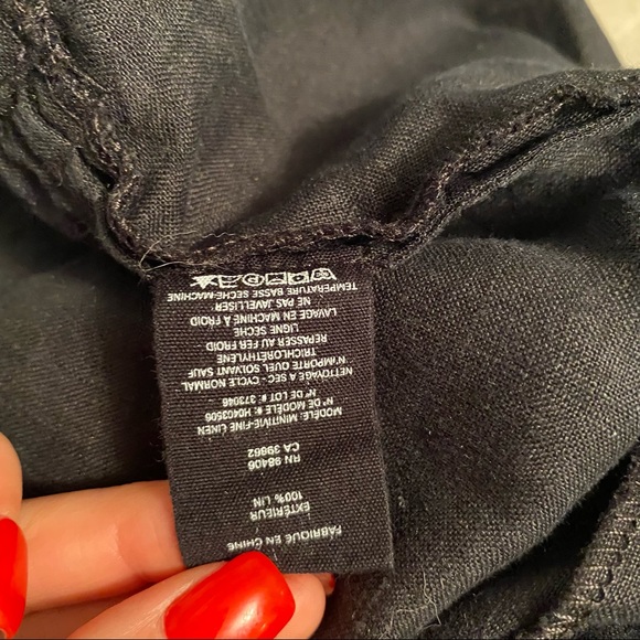 Theory Collarless Minitive Linen Top/Jacket - Picture 7 of 8